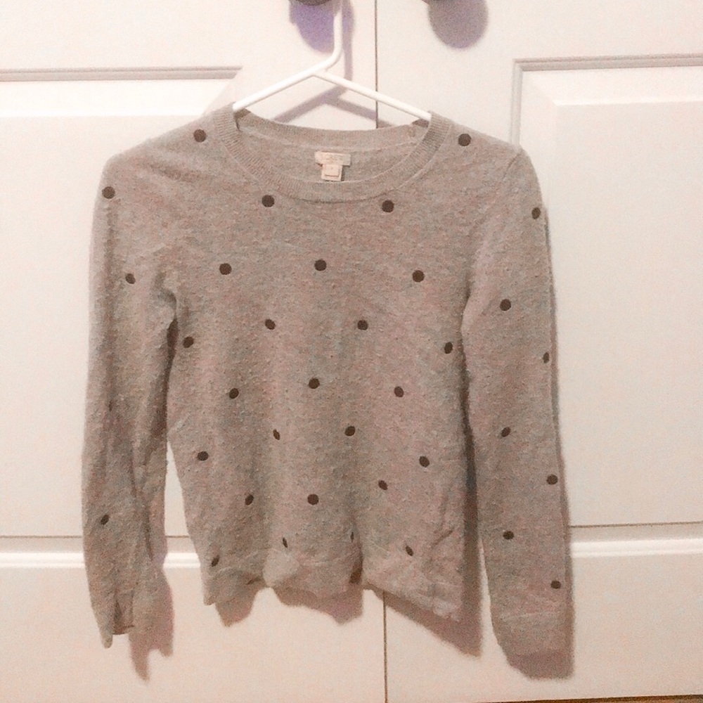 Jcrew polka dot sweater